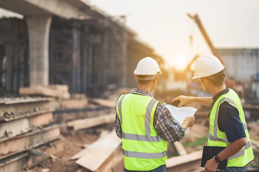 Multiple contractors working on the same site